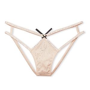 NWT Victoria’s Secret Dream Angels Strappy Satin Shine Cheekini Panty